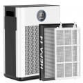 Air Purifier,FREHSDEW Air Purifiers for Home with H14 HEPA and Activated Carbon Filter, Removes 99.99% of Dust,Odors,Smoke,and Pet Hair Covers up to 2300 Sq.Ft, Quiet and Energy Efficient