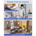 Air Purifiers for Home Large Room up to 2800ft², Smart Wifi Air Purifier with PM2.5 Sensor, HEPA H14 Washable Filter Sleep Mode 22dB with Timer, Air Cleaner for Dust Odors Pollen Dander