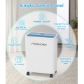 FRESHDEW Dehumidifier, 30 Pints Dehumidifiers for Home, 1500 Sq. Ft Dehumidifiers with Drain Hose, 0.52 Gallon Water Tank for Basement Bathroom Bedroom, 24H Timer