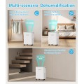FRESHDEW Dehumidifier, 30 Pints Dehumidifiers for Home, 1500 Sq. Ft Dehumidifiers with Drain Hose, 0.52 Gallon Water Tank for Basement Bathroom Bedroom, 24H Timer