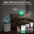 FRESHDEW Dehumidifier, 50 Pints Dehumidifiers for Home, 4500 Sq. Ft Dehumidifiers with Drain Hose, 0.66 Gallon Water Tank for Basement Bathroom Bedroom, 24H Timer