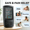 FRESHDEW TENS Unit Rechargeable Muscle Stimulator, with 12 Reusable Pads, EMS Dual Channel, 28 Modes, 40 Intensity for Back, Neck, Leg Pain Muscle