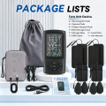 FRESHDEW TENS Unit Rechargeable Muscle Stimulator, with 12 Reusable Pads, EMS Dual Channel, 28 Modes, 40 Intensity for Back, Neck, Leg Pain Muscle
