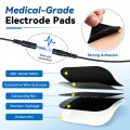 FRESHDEW TENS Unit Rechargeable Muscle Stimulator, with 12 Reusable Pads, EMS Dual Channel, 28 Modes, 40 Intensity for Back, Neck, Leg Pain Muscle