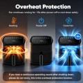 FRESHDEW 6Qt Air Fryer with Visible Window, 1500W Digital Air Fryer, 8-in-1 Presets, Touchscreen, 24H Delay Start