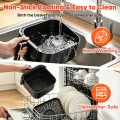 FRESHDEW 6Qt Air Fryer with Visible Window, 1500W Digital Air Fryer, 8-in-1 Presets, Touchscreen, 24H Delay Start