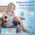 FRESHDEW TENS Unit Rechargeable Muscle Stimulator, 28 Modes, 40 Intensity