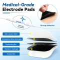 FRESHDEW TENS Unit, Pulse Muscle Stimulator, EMS Dual Channel with 12 Reusable Pads, Rechargeable Portable Muscle Massager for Back Neck Leg Relief