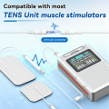 FRESHDEW TENS Unit Electrode Pads, 12Pcs Reusable TENS Electrode Pads for EMS, 3 Sizes